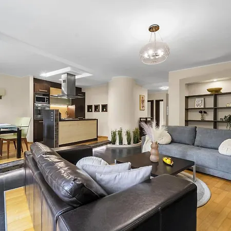 90M2 Prestige Suite - Parking & Jacuzzi & Aircon By Rentujemy Warschau Exterior foto